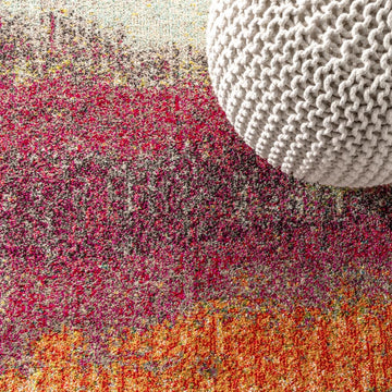 Contemporary Pop Modern Abstract Vintage Area Rug - JONATHAN Y